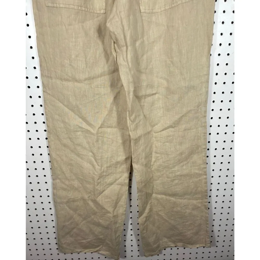 Zara woman’s wide leg Linen pants size M